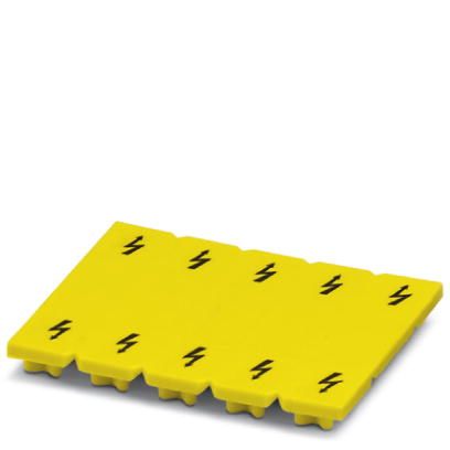 Phoenix Contact Warning Label; WS UT 6; for UT Terminal Blocks; 10-Section; 8.2mm Width; Yellow